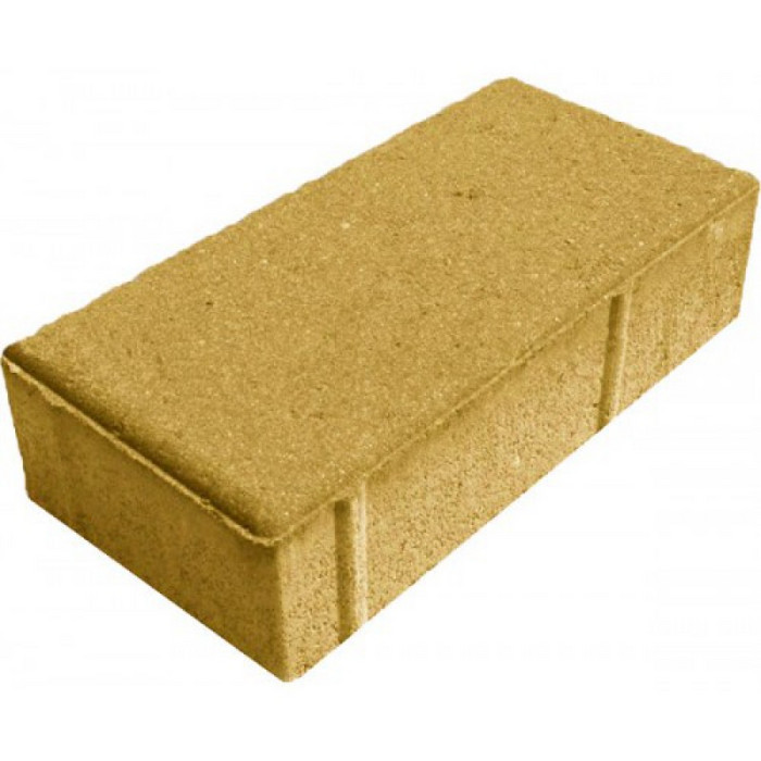 Брусчатка тротуарная 200х100х80 Желтый