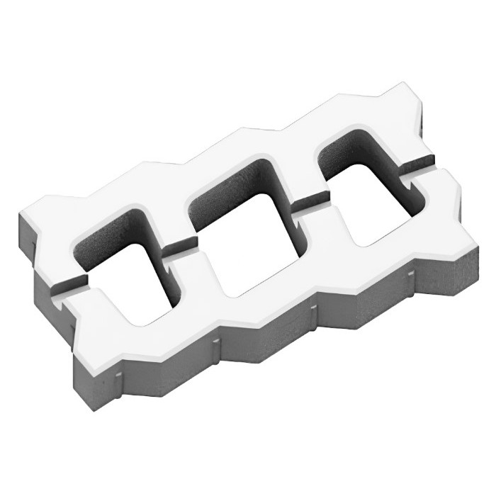 Фигурная тротуарная плитка экопарковка Белый